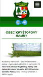 Mobile Screenshot of krystofovyhamry.cz